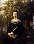 Portrait Of A Young Lady by Barend Cornelis Koekkoek